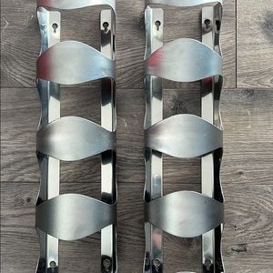 IKEA stainless steel wine bottle holders